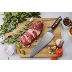 Chef Kohersen Elegance Ebony Wood Kokkekniv i damaskusstl 21,6 cm