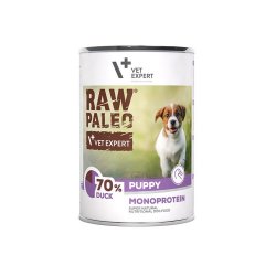 RAW PALEO Puppy Monoprotein Duck - vdfoder til hvalpe - 400 g