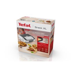 Tefal Snack Xl Sw7011 Sandwichmaskine 850 W Hvid, Rustfrit Stl