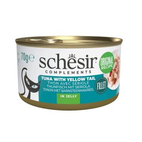 SCHESIR Complements Tuna with yellow tail in jelly - vd kattefoder - 70g