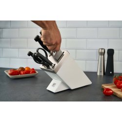 Zwilling Four Star 35148-207-0 Kkkenkniv/Bestikblok St 7 Stk Hvid