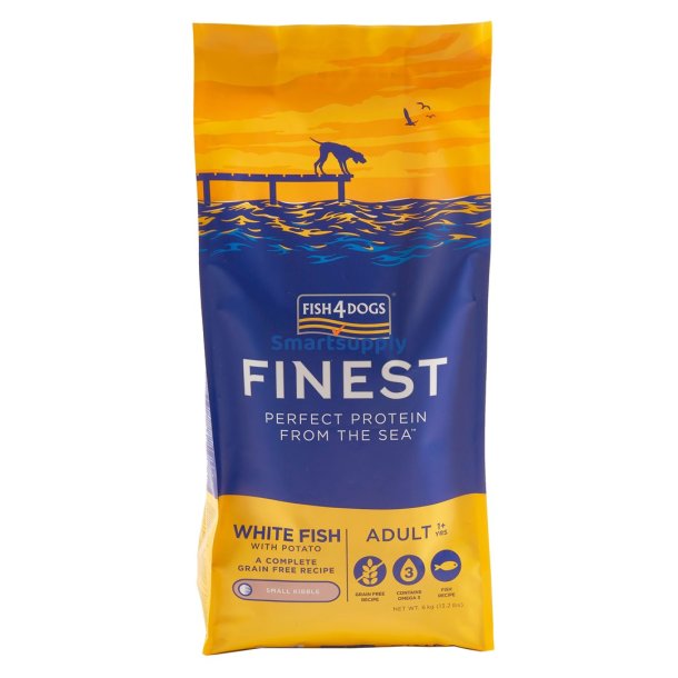 Fish4dogs Finest Ocean White Fish S - Trfoder Til Hunde - 6 Kg
