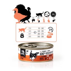 3COTY Turkey with duck - vd kattefoder - 80g