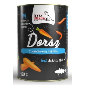 SYTA MICHA Cod with carrot and krill - vdt hundefoder - 400g