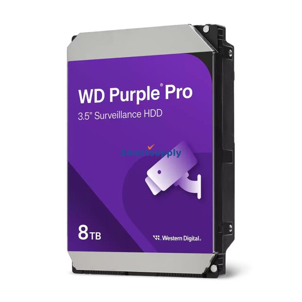 Western Digital Purple Pro Smart Video HDD 8TB harddisk 7200 rpm 3.5" SATA