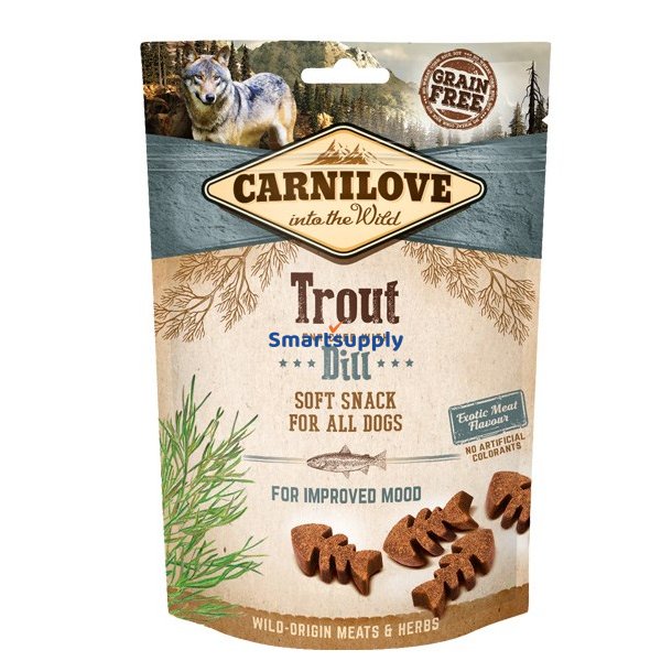 Carnilove Halvfugtig Bld Snack rred Beriget Med Dild - Hundegodbid - 200 G