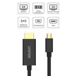 Unitek V1152a Adapter Minidp - Hdmi 4K 30Hz Kabel 2M