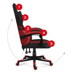 Huzaro Force 4.4 Pink Mesh Gaming Stol