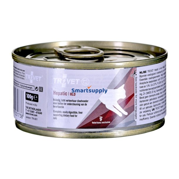 TROVET Hepatic HLD with chicken - vdfoder til katte - 100g