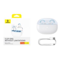 Baseus AirGo 1 Ring Headset True Wireless Stereo (TWS) I rerne Opkald/musik Bluetooth Hvid