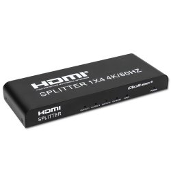 Qoltec 51799 Aktiv HDMI Splitter 4 x HDMI 4K x 2K | 6 Gb/s | 60 Hz