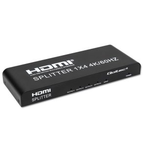 Qoltec 51799 Aktiv HDMI Splitter 4 x HDMI 4K x 2K | 6 Gb/s | 60 Hz