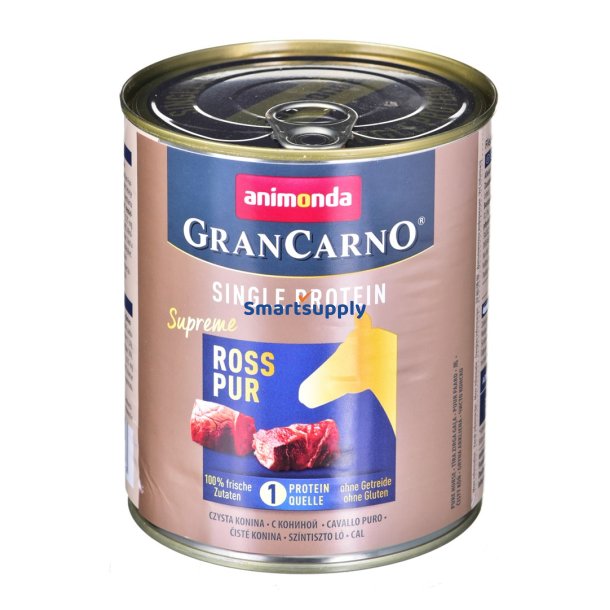 Animonda Grancarno Single Protein Smag: Hestekd - 800G Dse