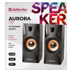 Speakers Defender Aurora S8 2.0 8W USB