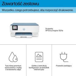 Hp Envy Inspire 7221E Trdls Alt-I-En Farveprinter, Instant Ink, Fotoudskrivning