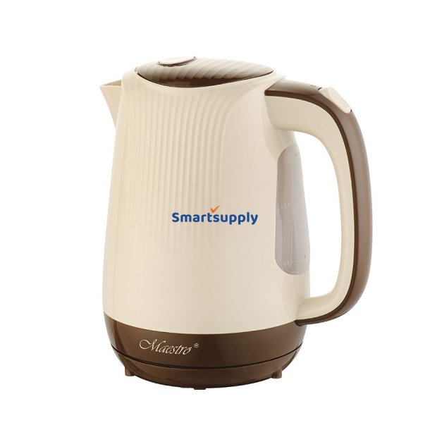 Feel-Maestro Mr042 Beige Elkedel 1,7 L Beige, Brun 2200 W