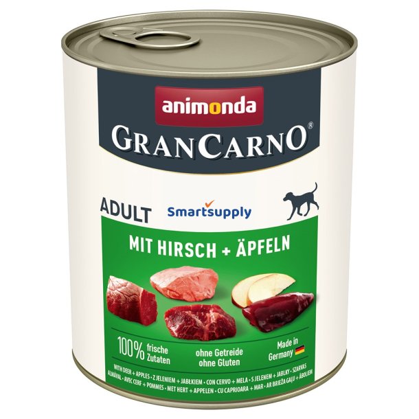 ANIMONDA GranCarno Adult Deer and apple - vdt hundefoder - 800g