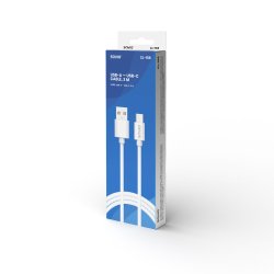USB Kabel 2 M USB 2.0, Usb-A - Usb-C Hvid Savio Cl-168