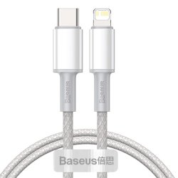 Baseus CATLGD-02 Lightning kabel 1 m Hvid