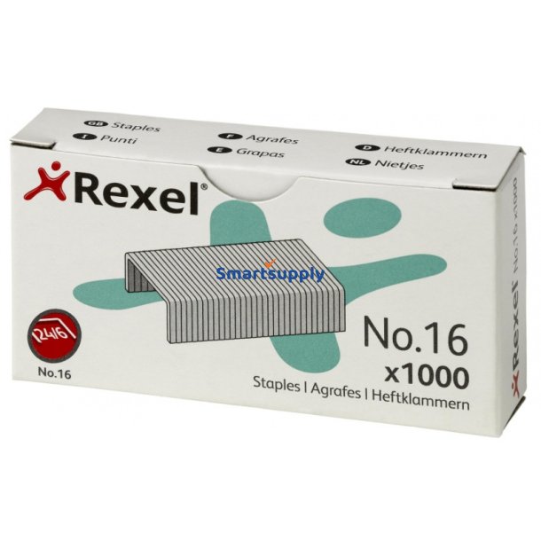 Rexel H�fteklammer nr 16, 24/6 - 1000 stk