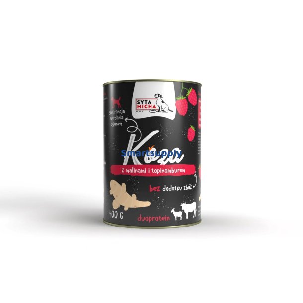 Syta Micha Ged Med Hindbr Og Jordskok - Vdfoder Til Hunde - 400G