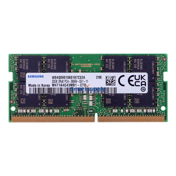 Samsung M471A4G43MB1-CTD hukommelsesmodul 32 GB 1 x 32 GB DDR4 2666 Mhz