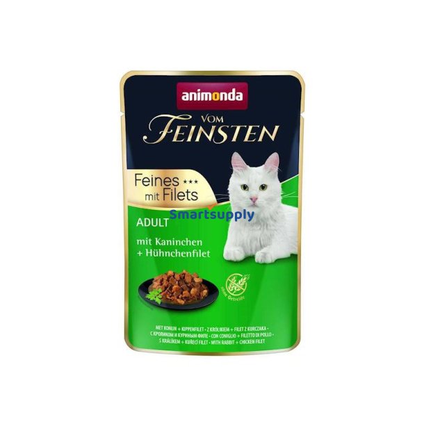 ANIMONDA Vom Feinsten Rabbit, chicken fillet - vd kattefoder - 85g
