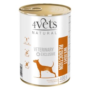 4VETS Natural Weight Reduction Dog - vdt hundefoder - 400 g