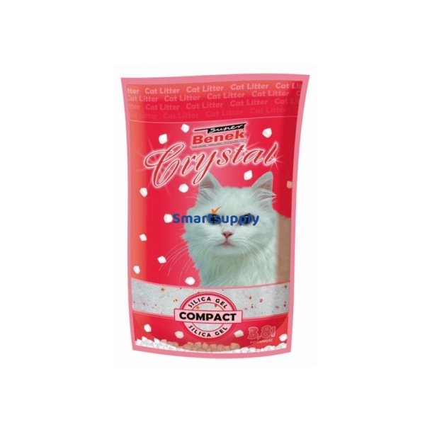Super Benek Crystal Compact - Kattebakke - 3,8 L