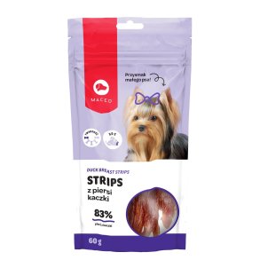 MACED Duck breast strips - Hundegodbidder - 60g