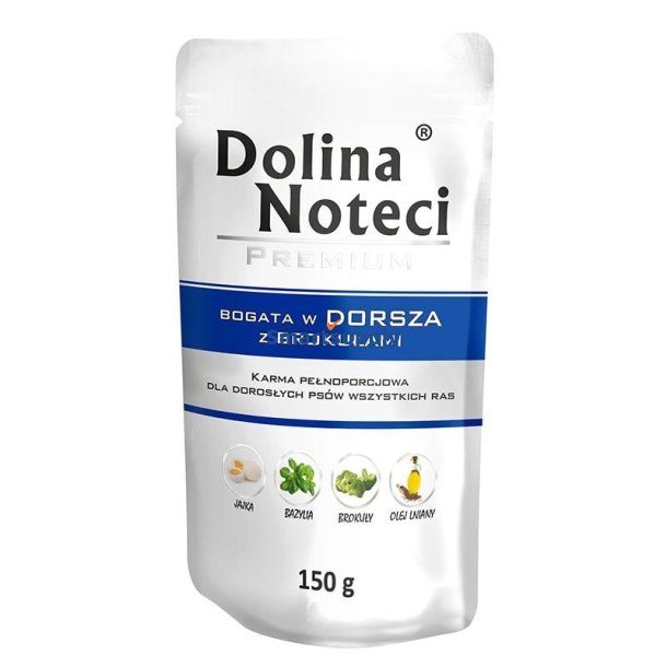 Dolina Noteci Premium Rig P Torsk Med Broccoli - Vdfoder Til Hunde - 150G