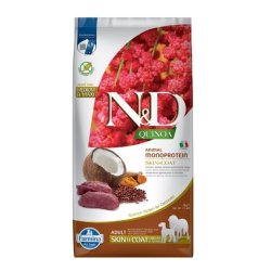 FARMINA N&D Quinoa Dog Skin&Coat Venison&Coconut Adult Medium&Maxi - trfoder til hunde - 7 kg