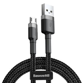 Baseus CAMKLF-AG1 USB-kabel 0,5 m USB A Micro-USB B Sort
