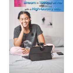 Manhattan Usb-Webkamera, To Megapixel (Clearance-Priser), 1080P Full Hd, Usb-A, Integreret Mikrofon