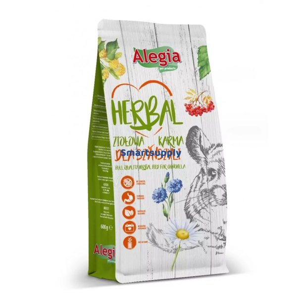 Alegia Herbal - Trfoder Til Chinchillaer - 600G