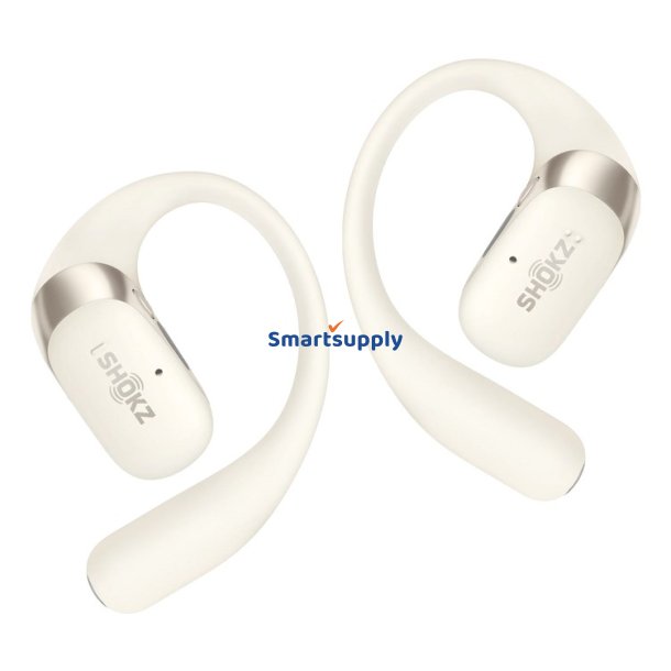 Shokz Openfit 2-Hovedtelefoner Trdlse Opkald Med rekrog/Musik/Sport/Hverdagsbeige