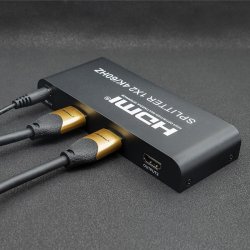 Qoltec 51797 Aktiv HDMI Splitter 2 x HDMI 4K x 2K | 6 Gb/s | 60 Hz