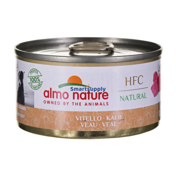 Almo Nature Hfc Natural Kalvekd - Vdfoder Til Voksne Hunde - 95 G