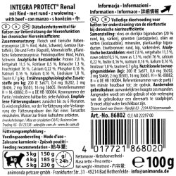 ANIMONDA Integra Protect Renal Beef - vd kattefoder - 100g