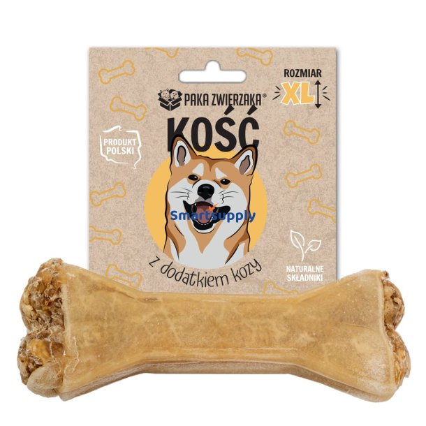 Knogle Med Ged Xl 17 cm - Hundegodbid - 115G