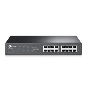 TP-Link TL-SG1016PE Administreret L2 Gigabit Ethernet (10/100/1000) Strm over Ethernet (PoE) 1U Sort
