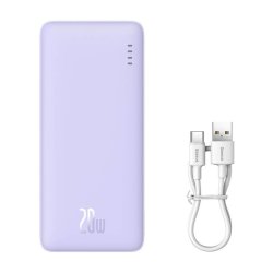 Baseus Airpow Lithium-polymer powerbank 10000 mAh 20 W Lilla