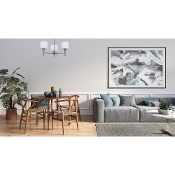 Activejet Klassisk lysekrone vedhng loftslampe MIRA krom triple 3xE27 til stuen