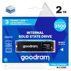 Goodram PX500 GEN.3 SSDPR-PX500-02T-80-G3 intern solid state drev 2 TB M.2 PCI Express 3.0 NVMe 3D NAND