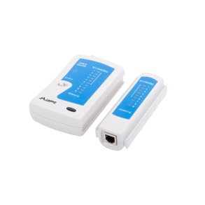 Lanberg NT-0401 netvrkskabeltester UTP/STP-kabeltester Bl, Hvid
