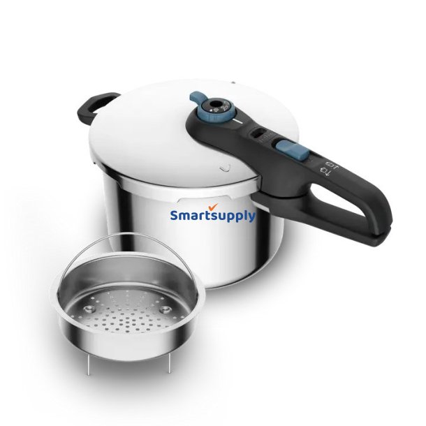 Trykkoger Tefal Secure Trendy 6L + Kurv I Rustfrit Stl