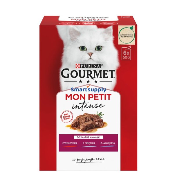 GOURMET Mon Petit Meat Mix - vdt kattefoder - 6 x 50 g