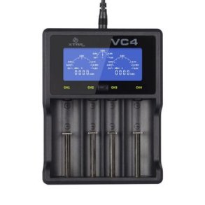 XTAR VC4SL batterioplader til Li-ion / Ni-MH / Ni-CD 18650 cylindriske batterier