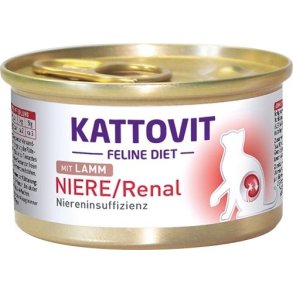 KATTOVIT Feline Diet Niere/Renal Lamb - vd kattefoder - 85g