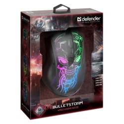 Gaming, kablet, optisk mus DEFENDER GM-928 BULLETSTORM 7200dpi 7P baggrundsbelyst